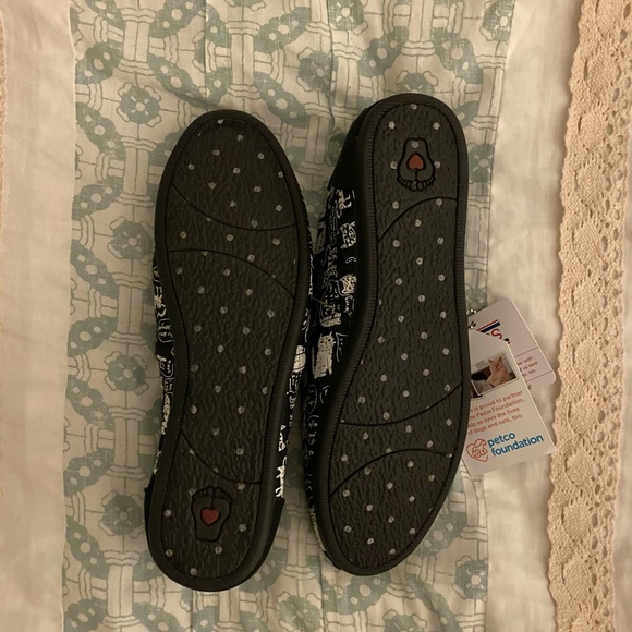 Bobs from Skechers Beach Bingo Black Flats Size 7W - Picture 5 of 8